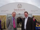 Jon Kitching and David Brown at the opening of Beckworth Emporium
